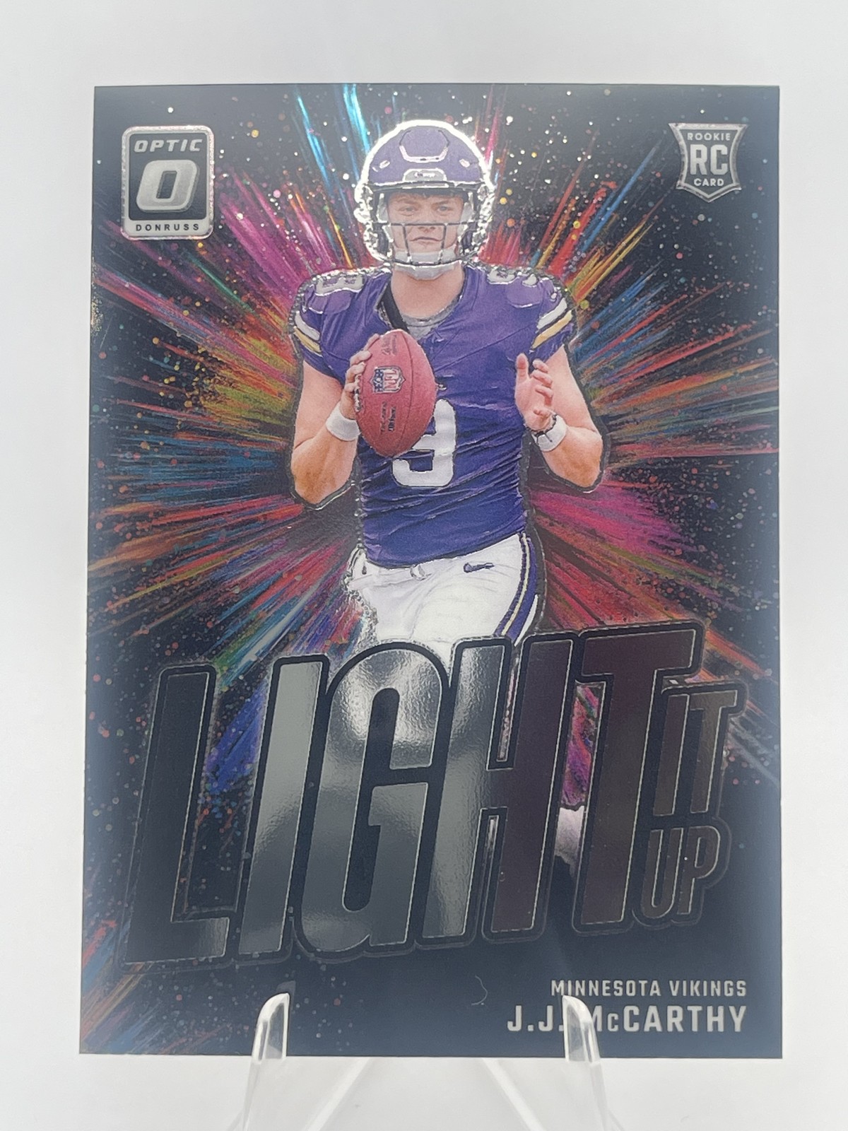2024 Panini Donruss Optic - Light It Up J.J. McCarthy #2 (RC)