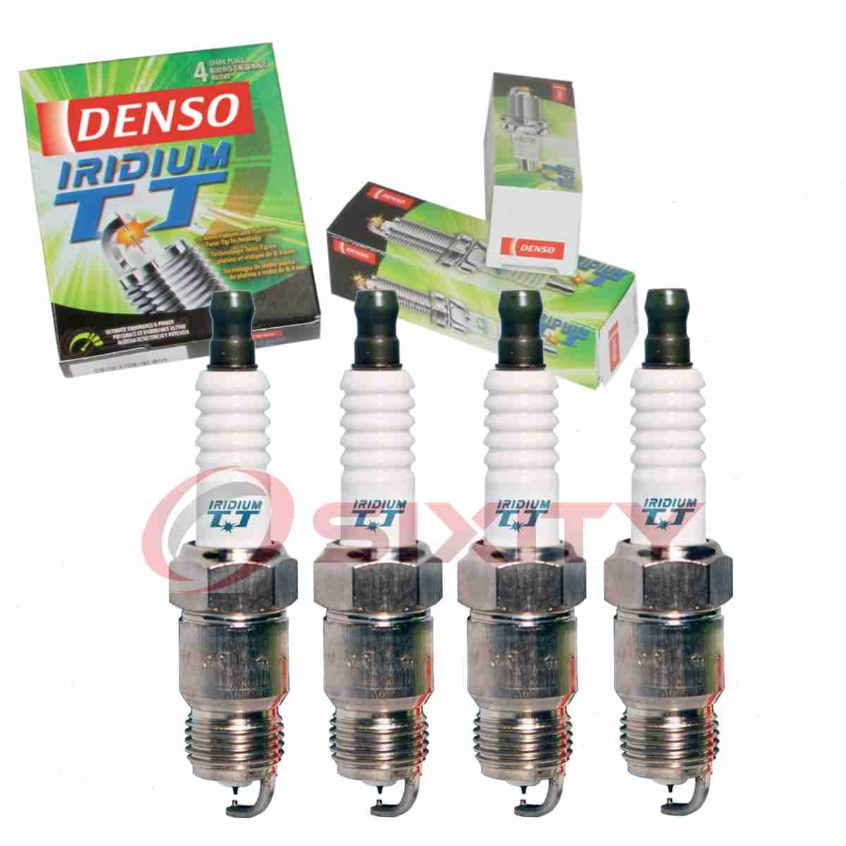 4 pc Denso Iridium TT Spark Plugs for 1983-1993 Chevrolet S10 2.0L 2.5L L4 at