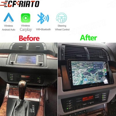 4+64GB For BMW E38 E39 E53 X5 Car Stereo Radio Android 15 Carplay GPS Navi WIFI