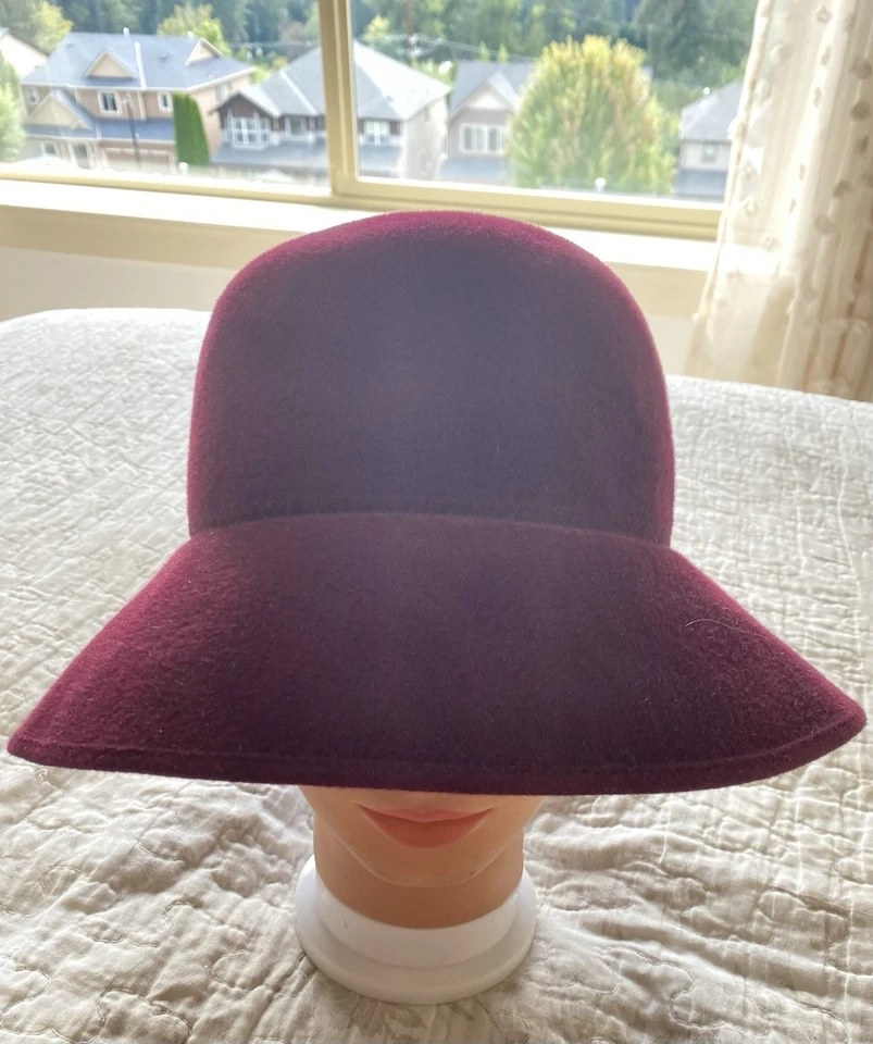 Kaminski Fur Felt Floppy Hat Vintage 70s - Image 2 of 4