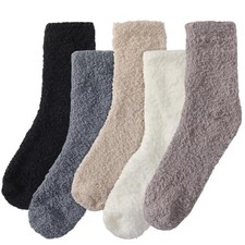 Fuzzy Socks for Women - Warm Sleeping Socks for Women, Cozy 5 Pair  mix Color  