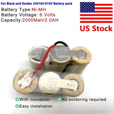 Battery for DeWalt Black & Decker 243165-01SV 243165-00 GL600, Ds600, Gs500