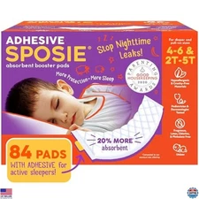 Sposie Diaper Booster Pads | Stop Leaks in Baby Overnight, Nighttime Diapers |