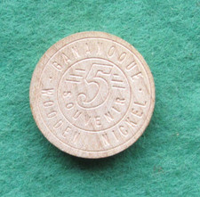 Canadian Token Wooden Nickel Souvnir