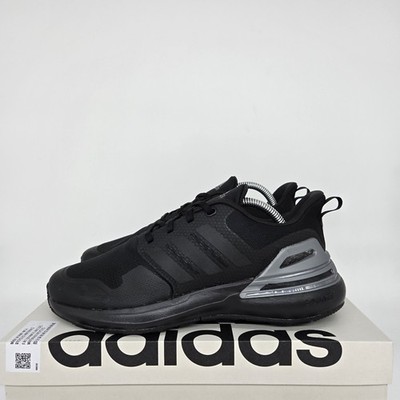 adidas RapidaSport Bounce J 'Black Iron Metallic' Youth Shoes HP6125 New