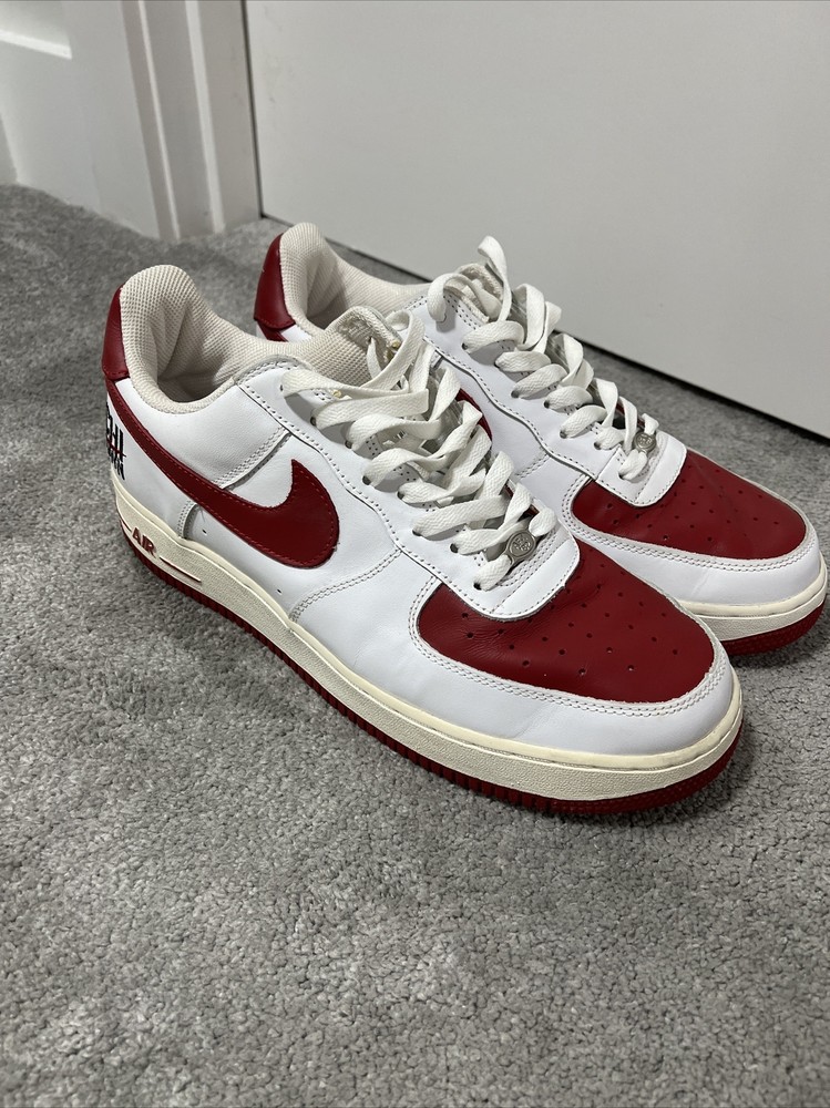 Nike Air Force One Chi Town Red And White