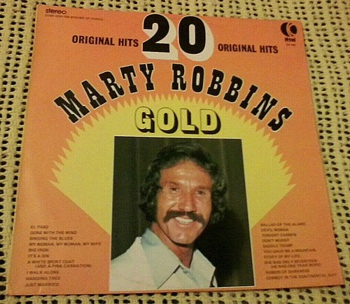 MARTY ROBBINS GOLD 20 ORIGINAL HITS VINYL LP 1975 ORIG AUST PRESS NA465 K TEL - Picture 2 of 8