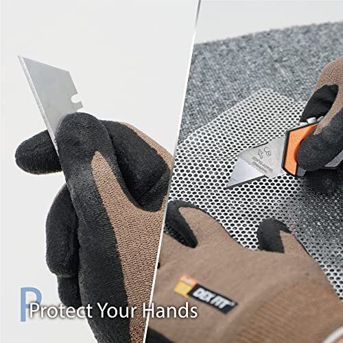 Level 5 Cut Resistant Gloves Cru553 Prime, 3D-Comfort Fit, Firm Grip, Thin & ...