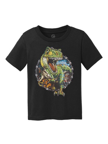Tyrannosaurus Rex Kids Cotton T-Shirt - 第 2/15 張圖片