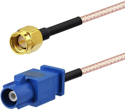 GPS Antenna Adapter Cable SMA to Fakra RG316 6" for Vehicle Truck SUV Car Stereo - Zdjęcie 7 z 10