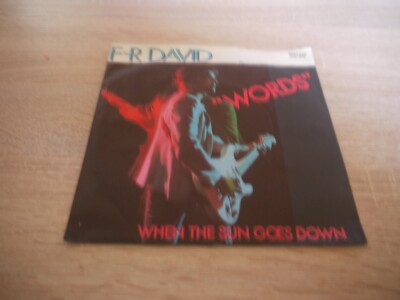 Single: F-R David: Words / When The Sun Goes Down