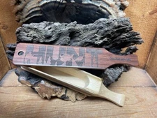 NEW !! Sycamore one-pc Box Call w/ Walnut Lasered Lid This Call Talks Turkey !!!