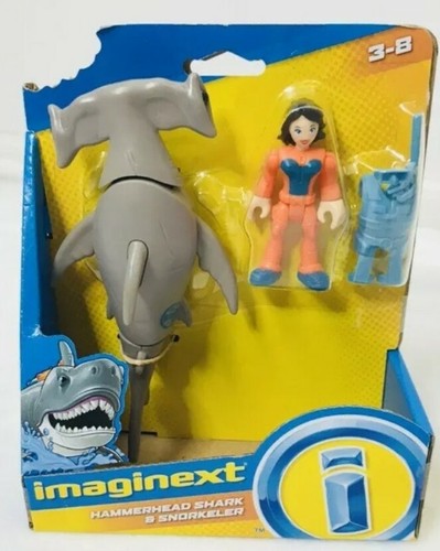 Hammerhead Shark & Snorkeler Imaginext Shark Series Figures - Picture 3 of 3