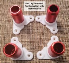 XTool D1 / D1 Pro Laser Foot Mounts (set of 4) + FREE spoil board grids