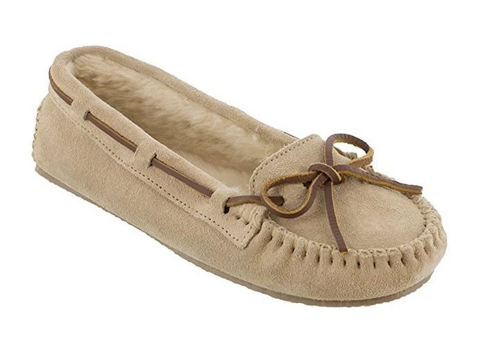Minnetonka Womens Cally Moccasin Slipper Stone Size 7 4018 7