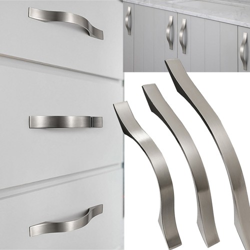 96mm Stainless Steel Kitchen Cabinet Handles Bathroom Drawer Brushed Nickel Pull - Picture 12 of 17