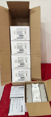 Leviton AWSMG-EAW / White Renoir II Preset Slide Electronic Low Voltage - LOT 5