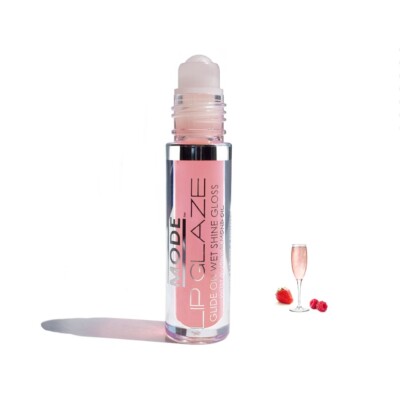 MODE Lip Glaze PINK CHAMPAGNE Flavored Lip Gloss Roll On Hydrating Sheer Shine 