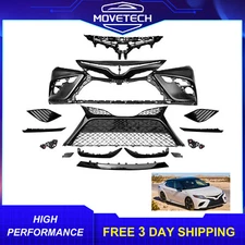 Complete Front Bumper Cover Kit For 2018-2020 Toyota Camry 2.5L 3.5L SE XSE ONLY