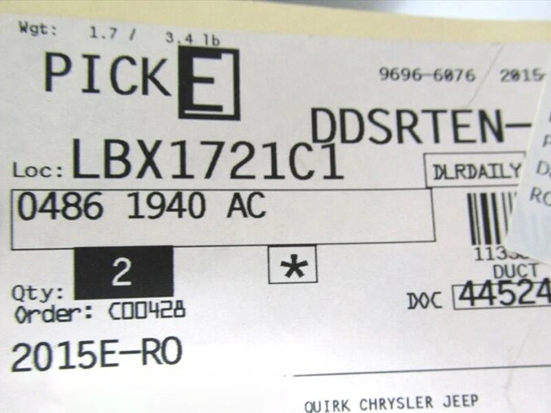 Tubo de admisión de filtro de aire Hemi 11-18 Dodge Challenger 5,7 L sin silenciador OEM NUEVO Foto 4 de 4