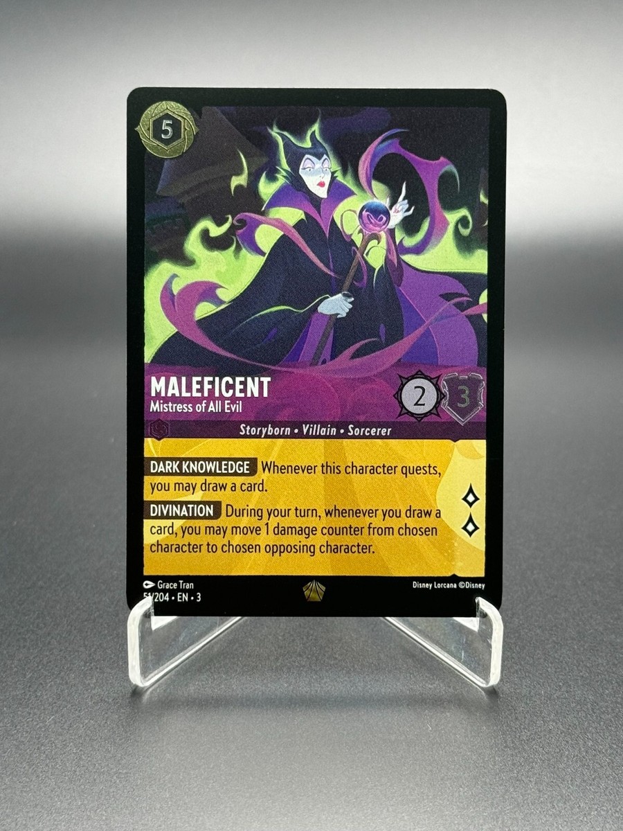 lorcana maleficent psa8 ロルカナ マレフィセント D23 🔮 Disney Lorcana Maleficent Uninvited 151/204 Rare NM Card