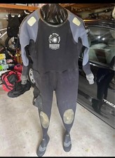 Bare XCD  dry suit, grey, xxl, size 12 shoe, ...