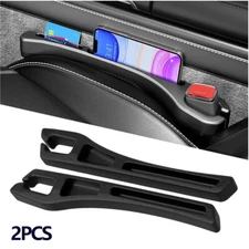 2Pcs Car Seat Gap Filler Driver Passenger Seat Console Universal Fit Trucks SUV