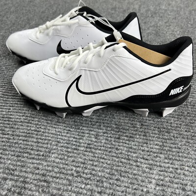 Nike Alpha Huarache 4 Keystone Baseball Cleats White Black  display picture 1