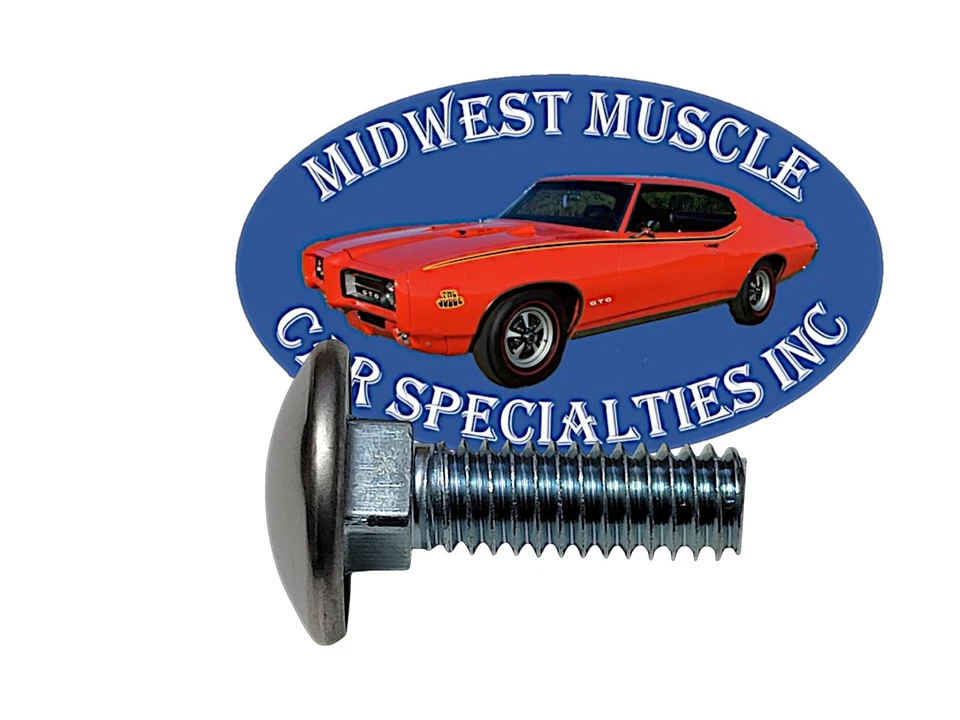 Tornillos de parachoques delanteros traseros con tapa de acero inoxidable Ford 5/16-18x1" 4 piezas K Foto 2 de 4