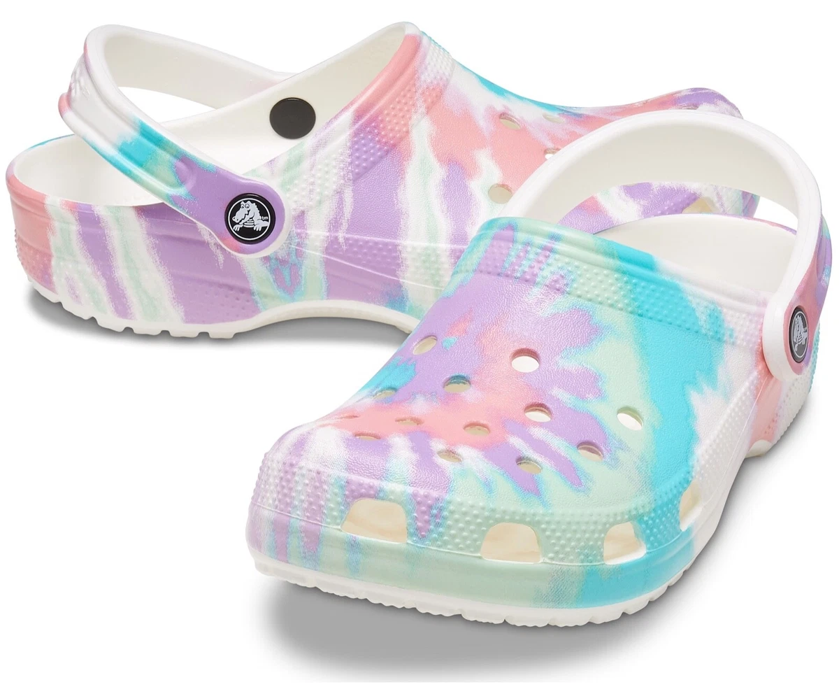 Classic tie dye crocs online