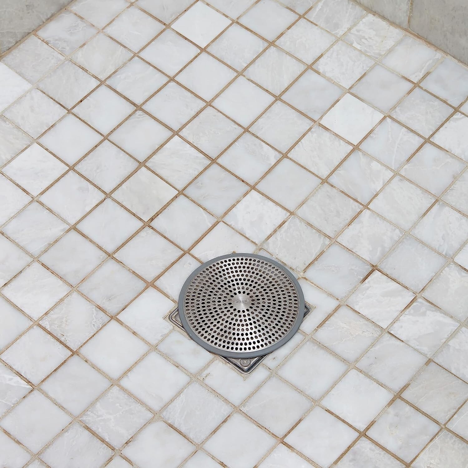 OXO Good Grips Shower Stall Drain Protector Cover Hair Catcher