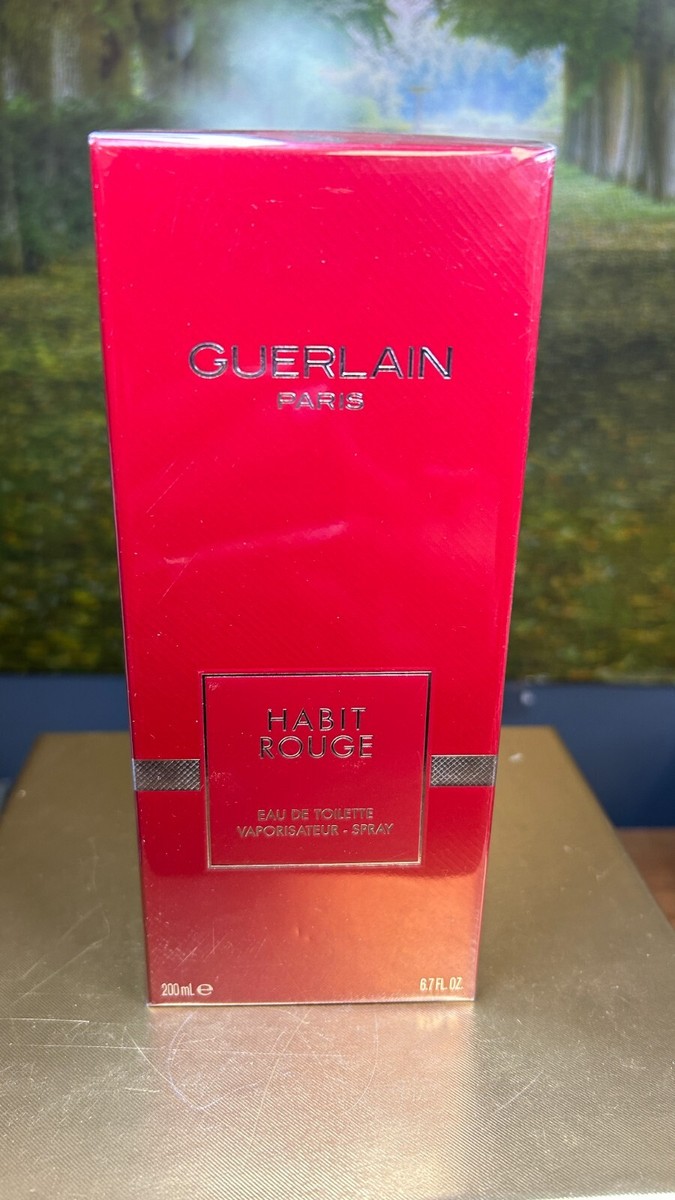 今日の夜までSALE！【Guerlain】Habit Rouge 200ml Vintage! Guerlain Habit Rouge Eau De Toilette 6.8Oz/ 200ml