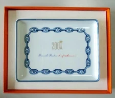 Hermes Side Plate Tray Chaine D'Ancre Blue Tableware Hawaii French Festival New