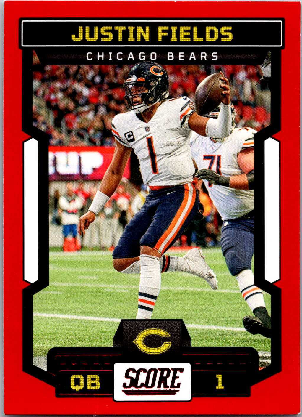 2023 Score #99 Justin Fields Red 001929