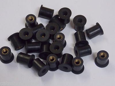 25 1/4  - 20 RUBBER WELL NUTS FOR 1/2  HOLE GM 528846
