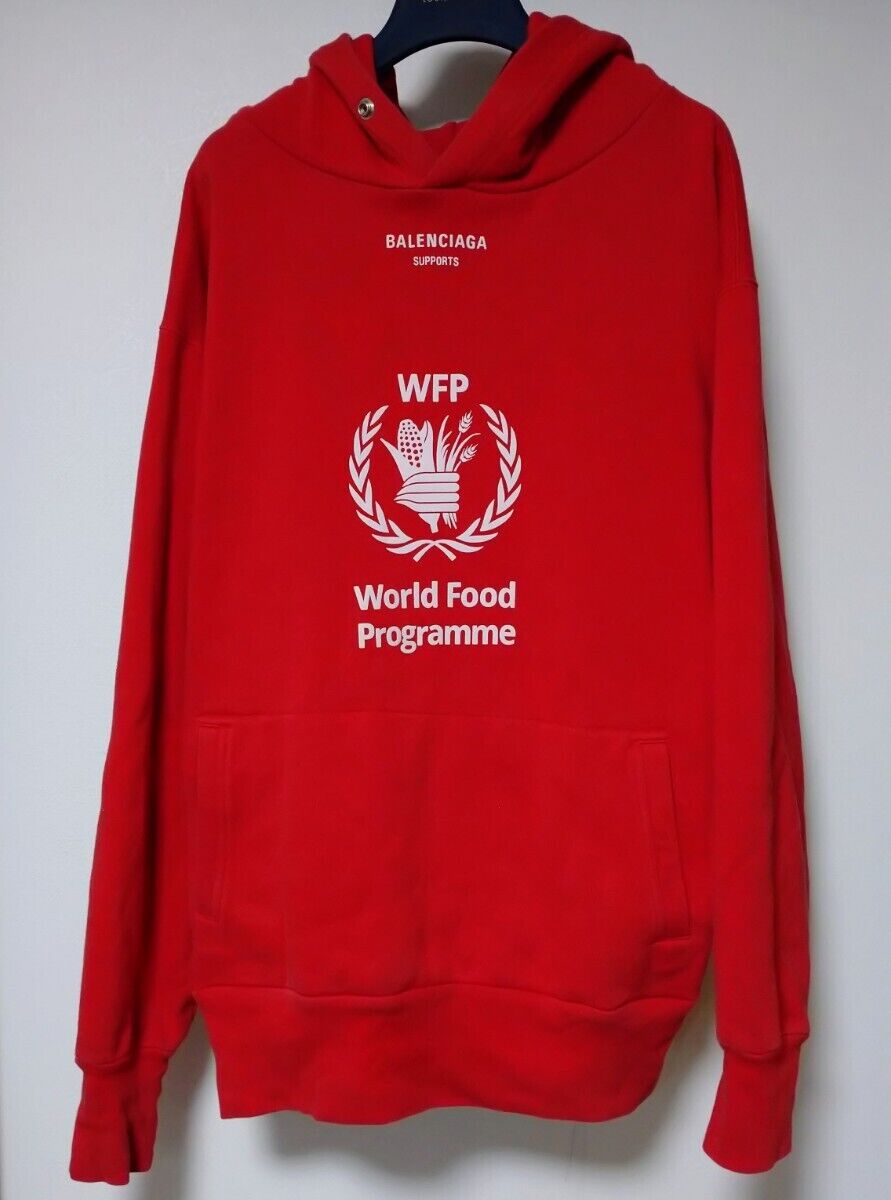 Balenciaga Hoodie WFP Red S World Food Program | eBay Balenciaga Hoodie WFP Red S World Food Program | eBay