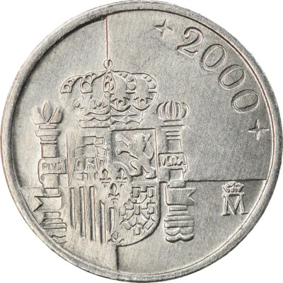[#768572] Monnaie, Espagne, Juan Carlos I, Peseta, 2000, TTB, Aluminium, KM:832 - Photo 1/2