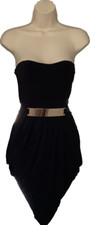 Fashion Magazine Dress Women’s Small Black Strapless