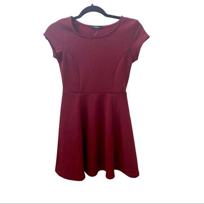 Forever 21 Womens Juniors Dress Size Small Burgundy Ambiance Short | eBay