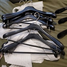 Lot of 2 Dolce & Gabbana Logo Wood Pants/Suit Hangers -18" Long