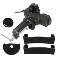 LABLT Portable 80mm 360º Swivel Portable Table Bench Vice Clamp Mini Vise Anvil