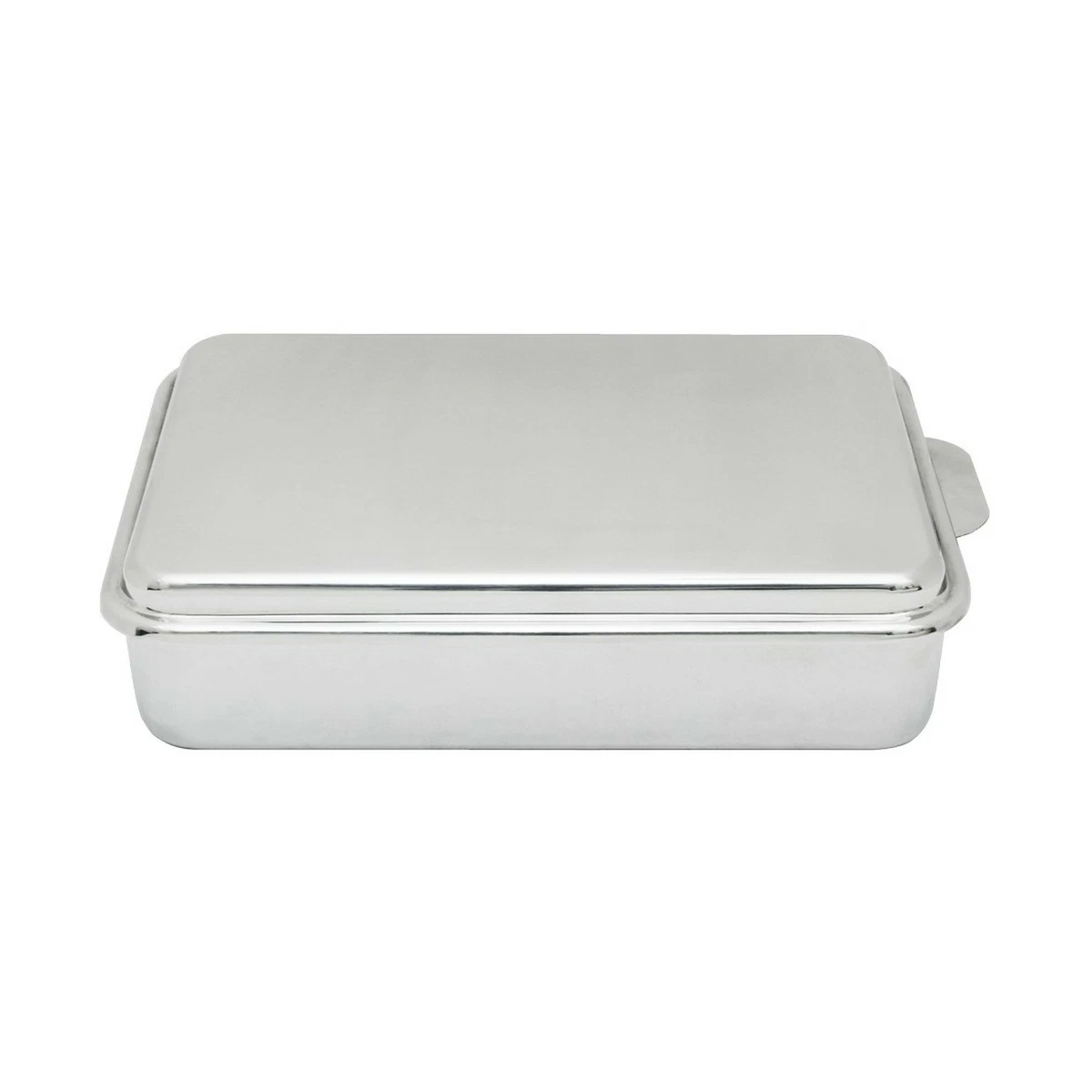 Lindy's Stainless Steel 9 X 13 Inches Covered Cake Pan, Silver