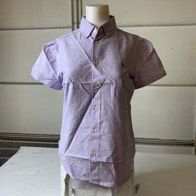 POLO RALPH LAUREN Pony Oxford Shirt Women's Size M/M Sky Lavender