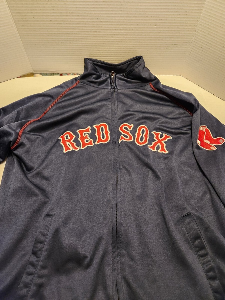 Majestic Men's Boston Red Sox Navy Full Zip Jacket MT | eBay