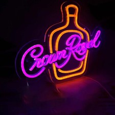 Crown Neon Sign For Bar Wall Decor Royal Beer Lights Signs Whiskey Led Sign Crown Neon Sign For Bar Wall Decor Royal Beer Lights Signs Whiskey Led Sign