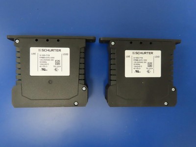 Lot of (2) Schurter 3-103-719 Power Line Filters FILTER 1PH 2ST U 16A 250VAC/DC
