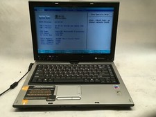 Gateway M280E 14" Laptop Intel Pentium M NO RAM - BOOTS, DIM BACKLIGHT- JJ