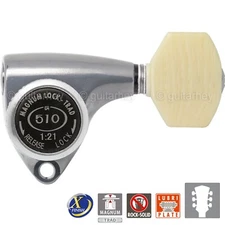 NEW Gotoh SGV510Z-M07 MGT L3+R3 LOCKING Tuners Set 3x3 - ANTIQUE X-FINISH CHROME