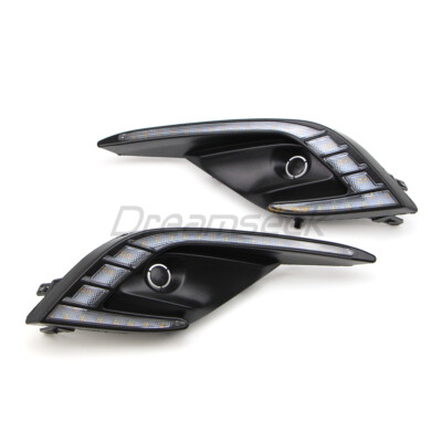 LED Daytime Running Light For Mazda 6 Atenza 2017 18 DRL Fog Lamp W/ Turn Signal