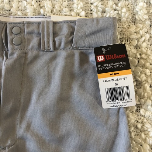 Wilson Baseball PantsBlue Gray Performance in Every Stitch Medium Mens NEW - 第 7/10 張圖片